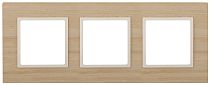 Рамка ЭРА Elegance 14-5303-11 для выключателей и розеток тройная дерево клён