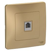 Blanca скрытая установка Титан Розетка ТЛФ RJ11 Systeme Electric (Schneider Electric)