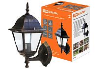 Светильник 4060-11 садово-парковый четырехгранник, 60Вт, вверх, бронза TDM