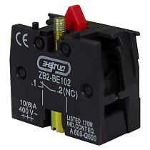 Контакт дополнительный ZB2-BE102 1НЗ для XB2 (100шт/упак)  ЭНЕРГИЯ