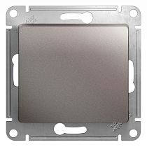 Glossa Платина Выключатель с самовозвратом (кнопка), сх.1, 10AX, Systeme Electric (Schneider Electric)