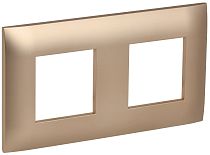 SKANDY Рамка 2-местная SK-F02Sa песочный IEK