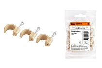 Скоба 7мм круглая пластиковая (сосна) (50шт)  TDM