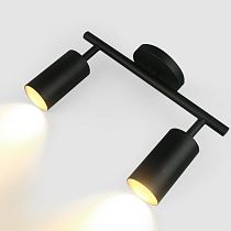 Спот на основании GWL-2GU10-M-IP20 Двойной Черный Направленный Башня