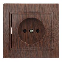 Розетка ЭРА Intro Plano 1-201-10 16А 250В венге без заземления