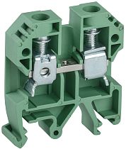 Клемма винтовая КВИ-10кв.мм зел.  IEK