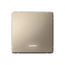 ArtGallery Шампань Выключатель одноклавишный, с подсветкой, сх.1а, 10АХ, механизм Systeme Electric (Schneider Electric)