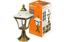 Светильник садово-парковый "Глазурь" 60 Вт, стойка, прозрачное/бронза, Е27,  TDM