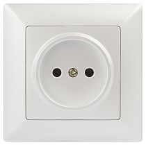 Розетка ЭРА Intro Solo 4-201-06 IP20 2P 16А 250В перламутр без заземления