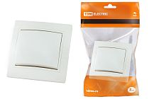 Выключатель 1 кл. 10А белый "Таймыр"  TDM