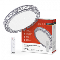 Светильник сд COMFORT Loft-G 120Вт 230В 3000-6500K 9600Лм 500x100мм с пультом ДУ IN HOME