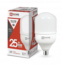 Лампа светодиодная LED-HP-PRO 25Вт 230В E27 4000К 2380Лм IN HOME Лампа светодиодная LED-HP-PRO 25Вт 230В E27 4000К 2380Лм IN HOME