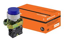 Кнопка BL61 без подсветки синий 1з  TDM