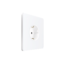 Systeme Infinity, Розетка С/У с ЗК (250В, 16А, защит.шторки), Арктический лед