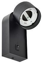 LIGHTING Светильник 4041 накладной настенный под лампу GX53 черный IEK LIGHTING Светильник 4041 накладной настенный под лампу GX53 черный IEK