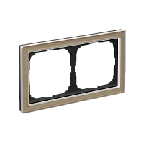 ARTGALLERY PURE 2-постовая РАМКА, ОРГАНИЧЕСКОЕ СТЕКЛО ШАМПАНЬ