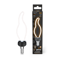 Лампа светодиодная Gauss Filament Bulbless CT35 Milky E14 4Вт 330lm 2700K Лампа светодиодная Gauss Filament Bulbless CT35 Milky E14 4Вт 330lm 2700K