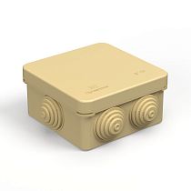 Коробка распределительная 40-0210-1001 для открытой проводки безгалогенная (HF) сосна 80х80х40 Промрукав