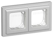 FLITE Рамка 2-местная IP55 Рпро-2-55-ФлА алюминий IEK