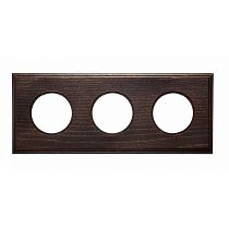 Рамка 3 постовая (Винтаж на бревно 320мм) скрытый монтаж Bironi