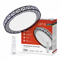 Светильник светодиодный COMFORT Loft-B 55Вт 230В 3000-6500K 4400Лм 400x105мм с пультом ДУ IN HOME