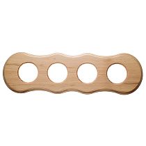 Рамка четырехпостовая,серия Шедель,цвет Натурэль, скрытый монтаж BF8 Bironi