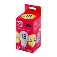 Лампа светодиодная ЭРА RED LINE LED A65-18W-827-E27 диод, груша, 18Вт, тепл, E27