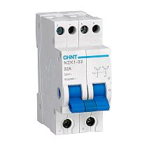 Модульный переключатель NZK1-32 2P 32А 3 положения (R) CHINT