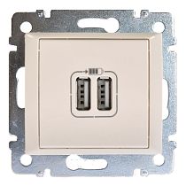 VALENA DIY Розетка USB A+A 15Вт слоновая кость VALENA DIY Розетка USB A+A 15Вт слоновая кость