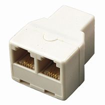 Двойник телефонный UTP RJ-14(6P4C) (гнездо - 2 гнезда) REXANT Двойник телефонный UTP RJ-14(6P4C) (гнездо - 2 гнезда) REXANT