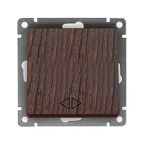 Выключатель одноклавишный перекрестный UNIVERSAL серия "Афина" венге