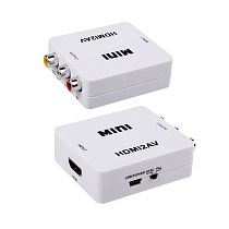 Конвертер HDMI на 3 RCA, пластик, белый REXANT