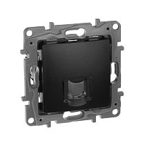 ETIKA Розетка компьютерная RJ45 категория 6 UTP антрацит ETIKA Розетка компьютерная RJ45 категория 6 UTP антрацит