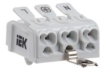 Клемма пружинная соединительная КСПнз3-L+N+PE  IEK