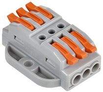 Строительно-монтажная клемма СМК 222-4133P проходная с площадкой (4шт/упак)  IEK