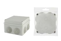 Коробка распаячная ОП 110х110х70мм, крышка на винтах, IP55, 8вх.  TDM