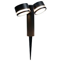 Садово-парковый светильник General GPF-2GX53-M-IP65 Черный с боковым рассеивателем Иллюмакс