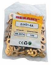 Наконечник кольцевой REXANT, ø6.2 мм, 0.5-0.8 мм² (НК 6-0,5-0,8)