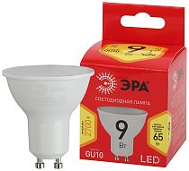 Лампа светодиодная ЭРА RED LINE ECO LED MR16-9W-827-GU10 софит теплый белый свет