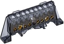 TEKFOR Шина N "ноль" в комбинированном DIN-изоляторе "Стойка" 8х12-(4+4)-Ч IEK