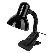 Светильник настольный под лампу е27  General  GTL-022-60-220 черный на прищепке (800122) (1/24)