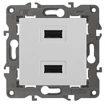 Устройство зарядное USB ЭРА Elegance 14-4110-01 230В_5В-2100мА белый Устройство зарядное USB ЭРА Elegance 14-4110-01 230В_5В-2100мА белый