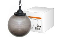 Светильник ЖКХ НСБ 02-60-255 УХЛ4 60 Вт, IP40, шар дымчатый с огранкой 250 мм, цепь черная  TDM
