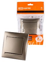 Кнопка звонковая 6А бронза "Лама"  TDM