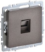 BRITE Розетка компьютерная RJ45 кат.5E РК10-БрТБ темная бронза  IEK