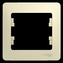 Glossa Бежевый Рамка 1 постовая Systeme Electric (Schneider Electric)