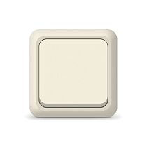 Выключатель одноклавишный Олимп, открытой установки, 10А, 220В, бежевый UNIVERSAL