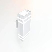 Фасадный светильник General GWL-2MR16-GU10-S-IP65 Белый с двойным боковым рассеивателем Катет