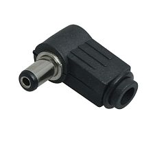 Разъем питания DC штекер 2,1х5,5мм угловой REXANT