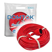 Удлинитель-шнур "DOMTOK" ПВС 2*1, 2,2кВт, б/з 40м Удлинитель-шнур "DOMTOK" ПВС 2*1, 2,2кВт, б/з 40м